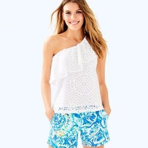 EUC Lilly Pulitzer Matteo top Resort White